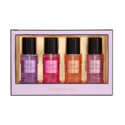 Victoria's Secret Kit 4 Fragrâncias Body Splash 75ml Love Spell + Pure Seduction + Bare Vanilla + Velvet Petals