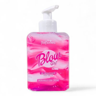 Blow Girl Hidratante Aveludado Beijável para Região Pélvica e Virilha Morango com Creme 320ml