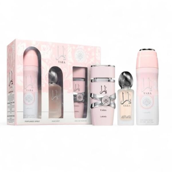 Kit Perfume Lattafa  YARA Feminino 3pcs